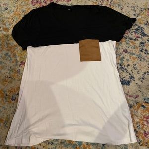 Black and white shirt with pocket